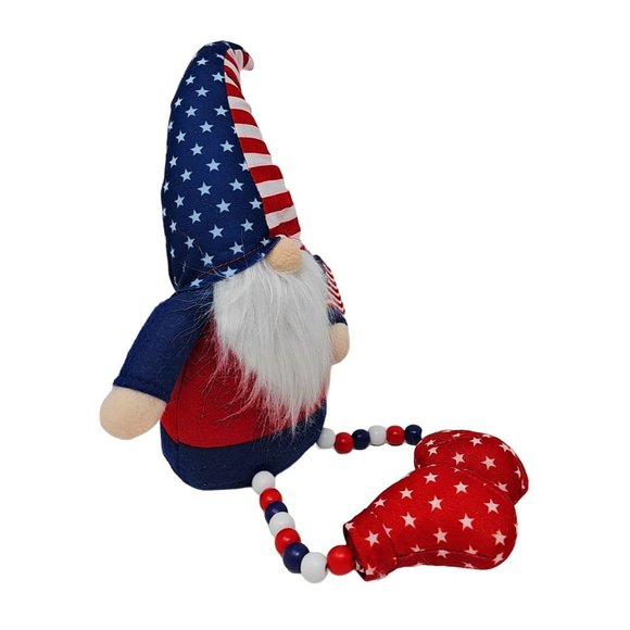 Patriotic Plush Gnome 18" Shelf or Table Party Decor - Picture 4 of 4